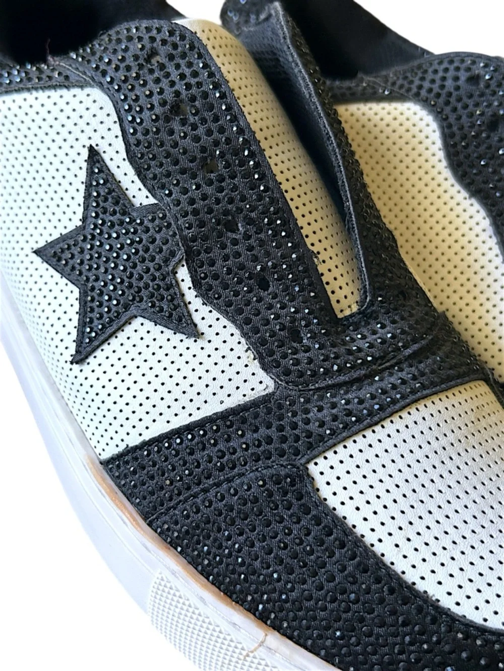 CORKEYS LEGENDARY Black Crystal Star Sneakers